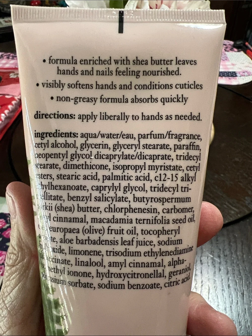 NEW PHILOSOPHY, AMAZING GRACE Hand cream tube